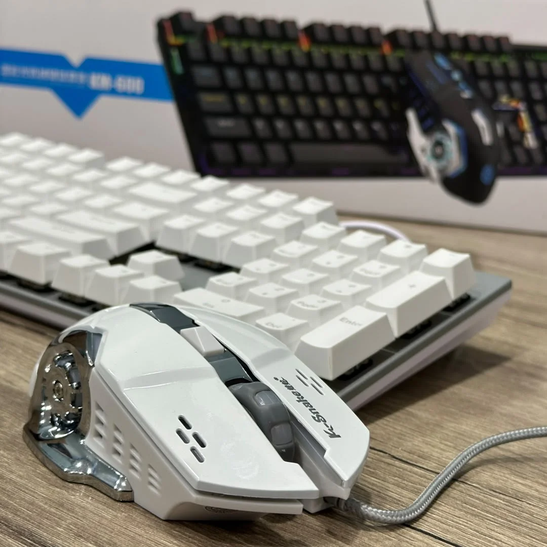 COMBO CLAVIER MECANIQUE MOUSE GAMING K-SNAKE KM-600 2IN1 RGB